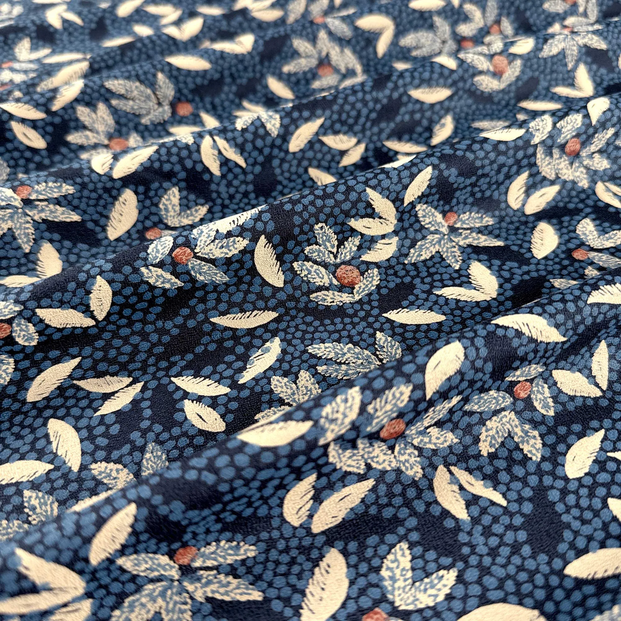 Viscose Crepe Fabric in Lucie River