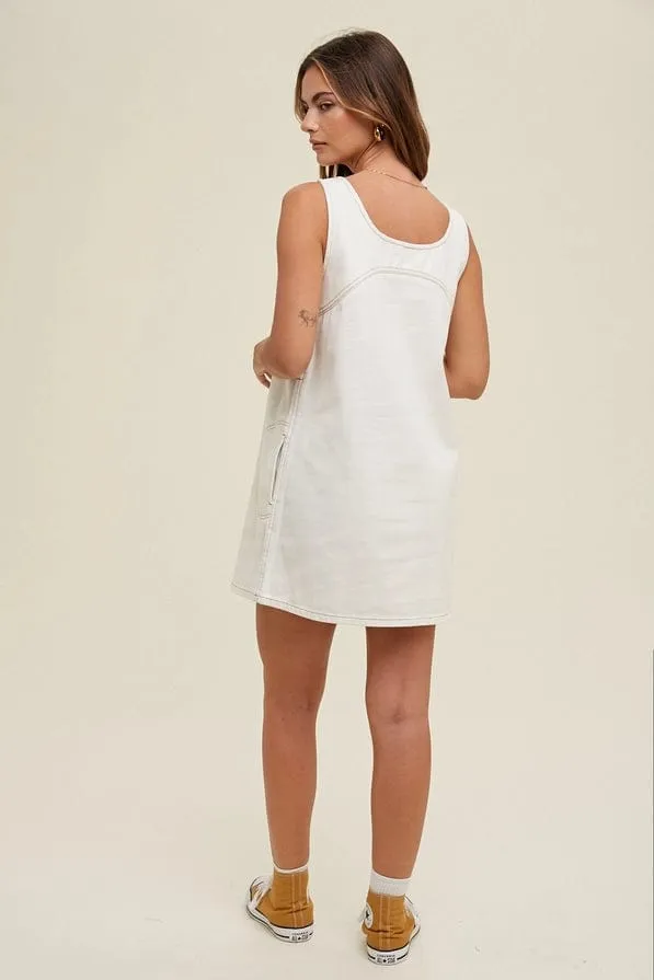 White Hot Mini Dress in Denim