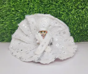 White Topi Muffler Special Fancy Washable Dress